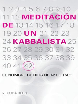 cover image of Meditación de un kabbalista